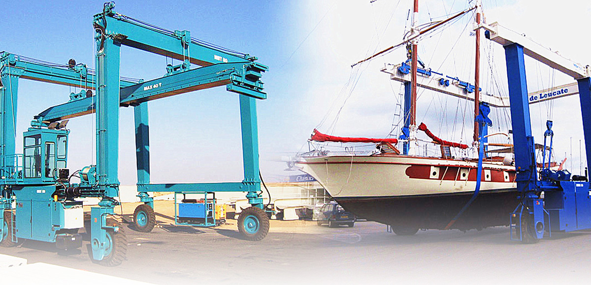 Mobile Gantry Crane, Boat Hoist Project